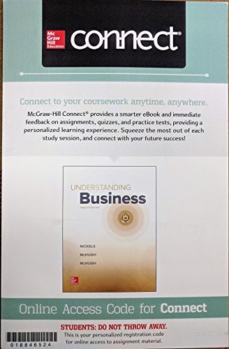 Beispielbild fr Connect 1 Semester Access Card for Understanding Business zum Verkauf von BooksRun
