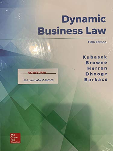 Stock image for Dynamic Business Law for sale by GF Books, Inc.