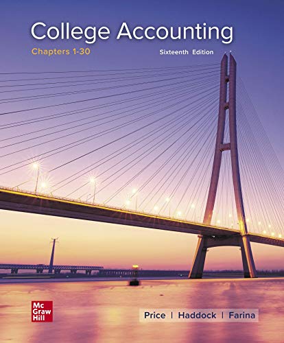 Stock image for College Accounting Chapters 1-30 for sale by Front Cover Books