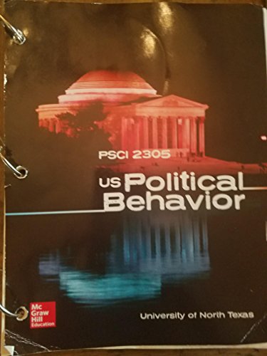 Stock image for PSCI 2305 US Political Behavior, UNT course (includes "We the People: An Introduction to American Government," 12th ed and "The State of Texas: Government, Politics, and Policy," 3rd ed for sale by HPB-Red