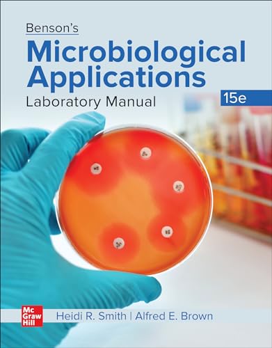 Imagen de archivo de Benson's Microbiological Applications Laboratory Manual a la venta por BooksRun