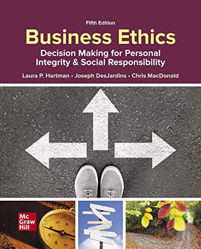 Beispielbild fr Business Ethics : Decision Making for Personal Integrity and Social Responsibility zum Verkauf von Better World Books