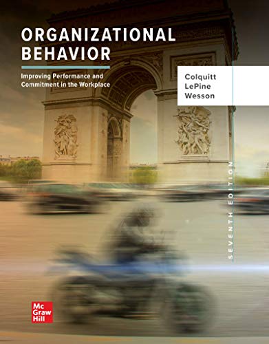 9781260261554: Organizational Behavior: Improving Performance and Commitment in the Workplace