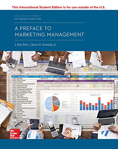 Stock image for ISE A Preface to Marketing Management for sale by Blackwell's