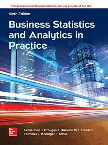 Imagen de archivo de ISE Business Statistics and Analytics in Practice a la venta por Ammareal