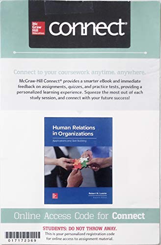 Stock image for Connect Access Card for Human Relations in Organizations: Applications and Skill Building for sale by Book Deals