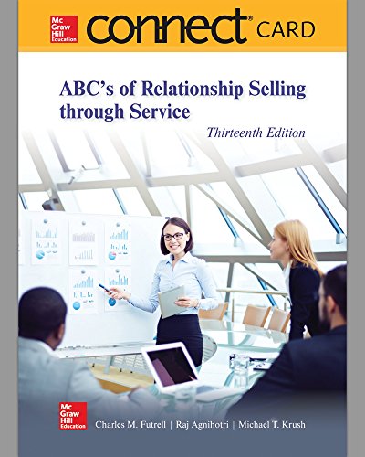 Imagen de archivo de Connect Access Card for ABC's of Relationship Selling a la venta por BooksRun