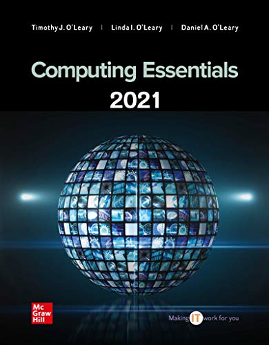 Beispielbild fr Computing Essentials 2021 zum Verkauf von BombBooks