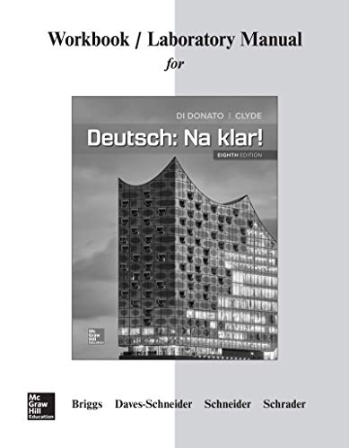 Stock image for Workbook/Lab Manual for Deutsch: Na Klar! for sale by Kennys Bookshop and Art Galleries Ltd.