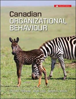 Beispielbild fr Canadian Organizational Behaviour 11th Edition zum Verkauf von GF Books, Inc.