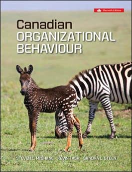 Stock image for Canadian Organizational Behaviour 11th Edition for sale by Books Unplugged