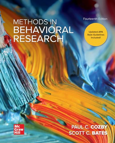 

Loose Leaf for Methods in Behavioral Research
