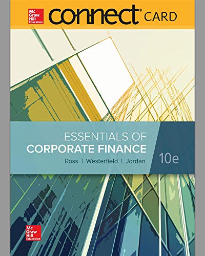 9781260394696: Essentials Corporate Finance Connect 1-semester Access Card