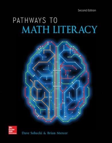 Stock image for Pathways to Math Literacy 2e 2019, a teacher copy for sale by BooXX in Stock