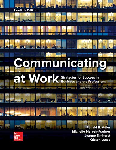 Stock image for Communicating at Work for sale by Indiana Book Company