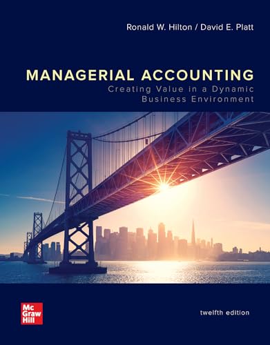 Beispielbild fr LooseLeaf for Managerial Accounting: Creating Value in a Dynamic Business Environment zum Verkauf von BooksRun