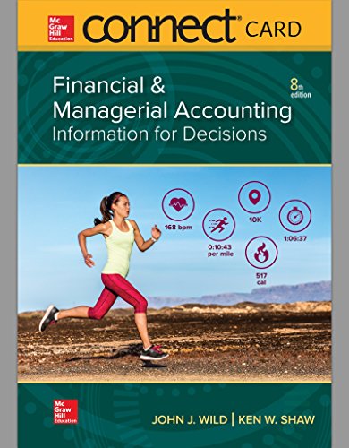 Stock image for Financial and Managerial Accounting Connect Access Card: for sale by TextbookRush