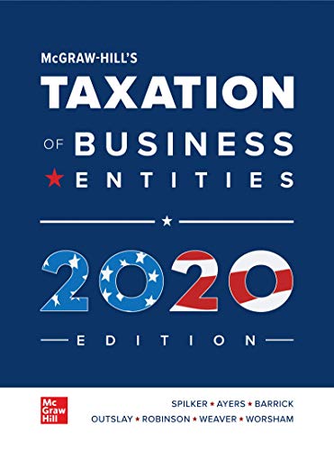 Stock image for Loose Leaf for McGraw-Hill's Taxation of Business Entities 2020 Edition for sale by Textbooks_Source