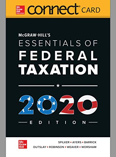 Stock image for Connect Access Card for McGraw-Hill's Taxation of Individuals and Business Entities 2020 Edition for sale by Campus Bookstore