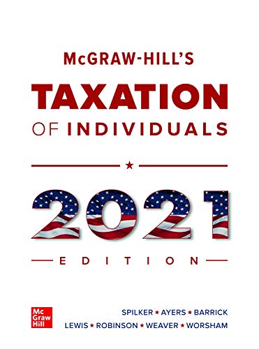 Imagen de archivo de Loose Leaf for McGraw-Hill's Taxation of Individuals 2021 Edition a la venta por SecondSale