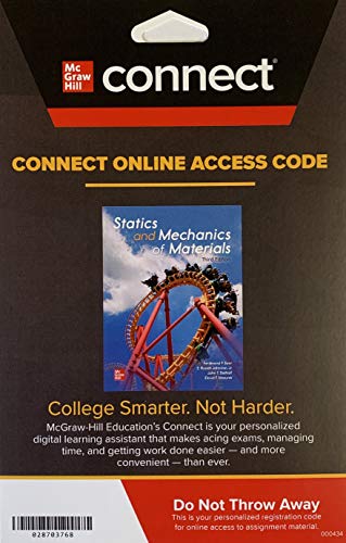 Beispielbild fr Connect Access Card for Statics and Mechanics of Materials (1 Semester) zum Verkauf von A Team Books