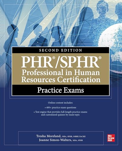 9781260453133: PHR/SPHR Professional in Human Resources Certification Practice Exams, Second Edition