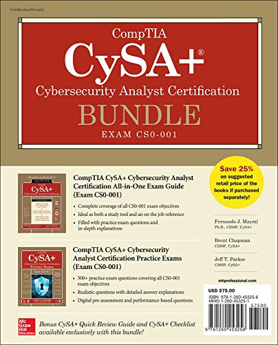9781260453256: CompTIA CySA+ Cybersecurity Analyst Certification Bundle (Exam CS0-001) (CERTIFICATION & CAREER - OMG)
