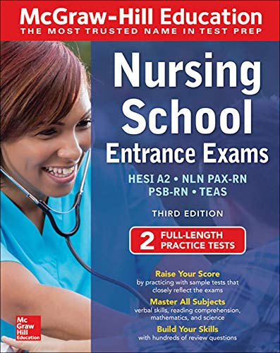 Beispielbild fr McGraw-Hill Education Nursing School Entrance Exams, Third Edition zum Verkauf von ThriftBooks-Dallas