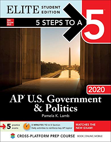 Stock image for 5 Steps to a 5: AP U.S. Government & Politics 2020 Elite Student Edition (5 Steps To A 5 AP US Government and Politics) for sale by SecondSale