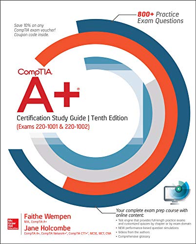 Imagen de archivo de CompTIA A+ Certification Study Guide, Tenth Edition (Exams 220-1001 & 220-1002) a la venta por HPB-Red