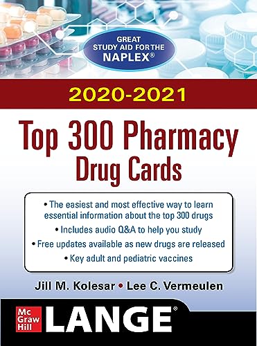 Stock image for McGraw-Hill's 2020/2021 Top 300 Pharmacy Drug Cards for sale by HPB-Red