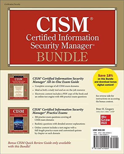 Beispielbild fr CISM Certified Information Security Manager Bundle (CERTIFICATION & CAREER - OMG) zum Verkauf von WorldofBooks