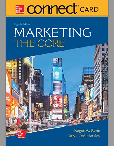 Imagen de archivo de Connect Access Card for Marketing: The Core a la venta por A Team Books