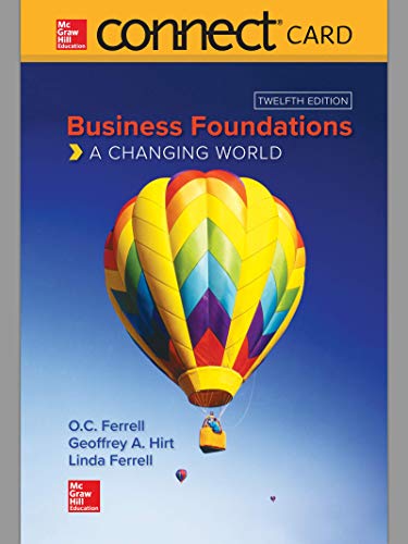 Imagen de archivo de Connect Access Card for Business Foundations a la venta por Facetextbooks