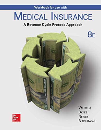 Beispielbild fr Workbook for Use with Medical Insurance: A Revenue Cycle Process Approach zum Verkauf von BooksRun