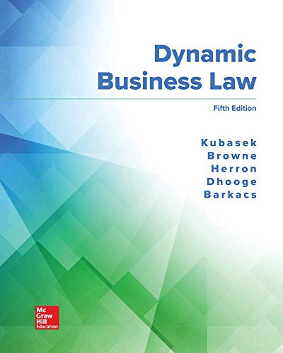 Stock image for Loose Leaf for Dynamic Business Law for sale by Front Cover Books