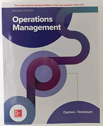 Stock image for Operations Management 2nd Edition, International Student Edition. for sale by GF Books, Inc.