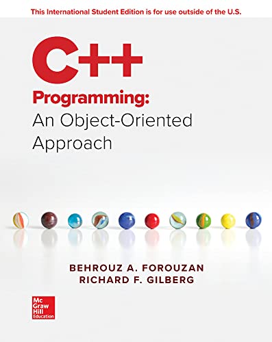 9781260547726: C++ Programming: An Object-Oriented Approach
