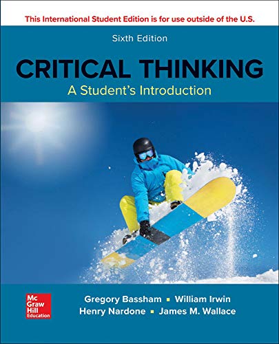 Beispielbild fr Critical Thinking: A Student's Introduction zum Verkauf von Books Unplugged