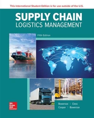 Imagen de archivo de ISE Supply Chain Logistics Management a la venta por Better World Books Ltd