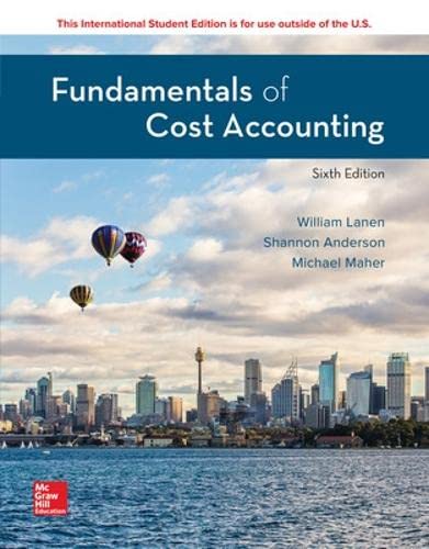 Beispielbild fr ISE Fundamentals of Cost Accounting zum Verkauf von AwesomeBooks