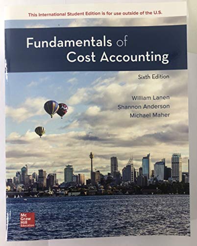 Stock image for Fundamentals of Cost Accounting for sale by ThriftBooks-Dallas