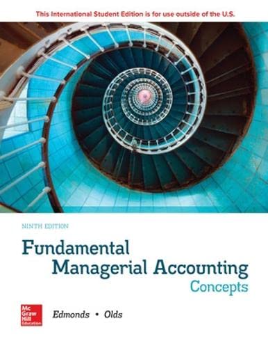 Beispielbild fr Fundamental Managerial Accounting Concepts (Ninth Edition) zum Verkauf von Cambridge Rare Books