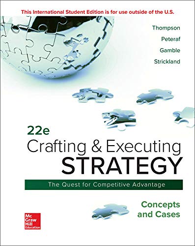 9781260565744: ISE Crafting & Executing Strategy: Concepts and Cases