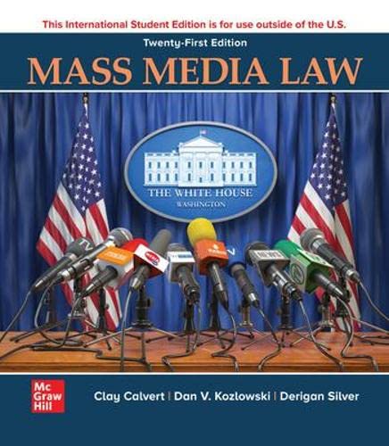 Stock image for (ISE)MASS MEDIA LAW for sale by Basi6 International