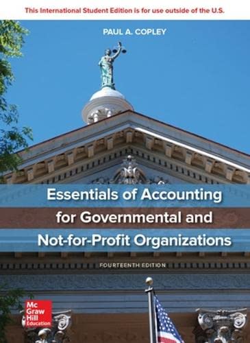 Imagen de archivo de Essentials of Accounting for Governmental and Not-for-Profit Organizations a la venta por booksdeck