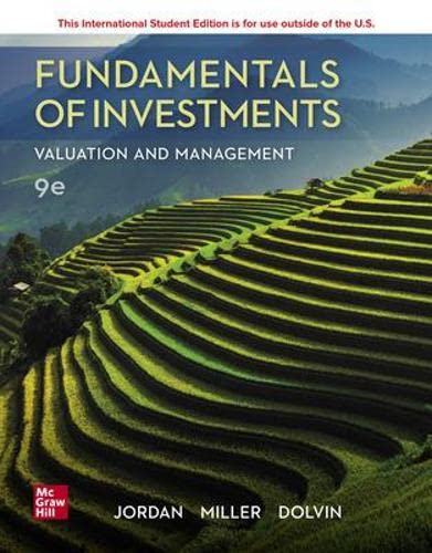9781260570335: ISE Fundamentals of Investments: Valuation and Management