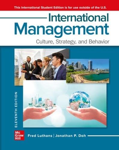 Imagen de archivo de International Management Culture Strateg a la venta por GF Books, Inc.