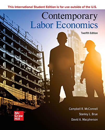 Imagen de archivo de ISE Contemporary Labor Economics a la venta por Front Cover Books