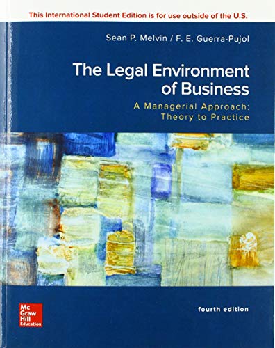 Stock image for ISE Legal Environment of Business, A Managerial Approach: Theory to Practice (Paperback) for sale by Grand Eagle Retail